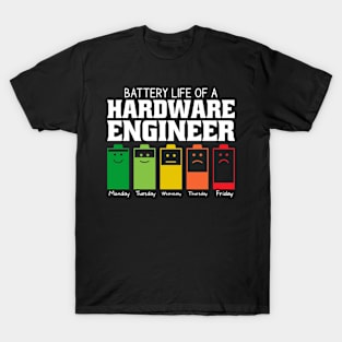 Battery Life Of A Hardware Engineer T-Shirt